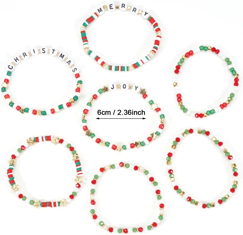 Lonext Halloween Bracelets Stackable Heishi Beaded Stretch Bracelets - Image 4